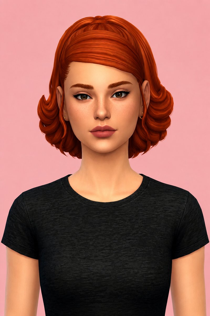 Kylie Hair custom content (CC) for Sims 4 by aharris00britney