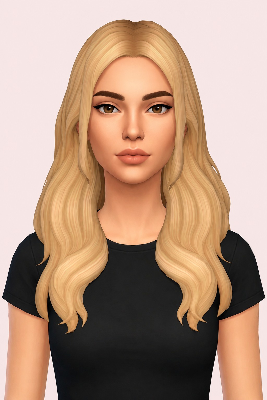 Laura Hair custom content (CC) for Sims 4 by aharris00britney