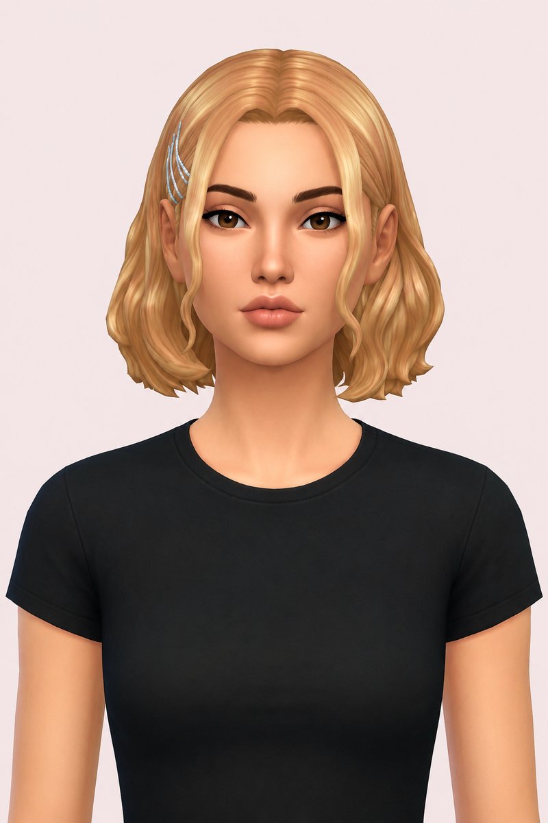 Leah Hair custom content (CC) for Sims 4 by aharris00britney