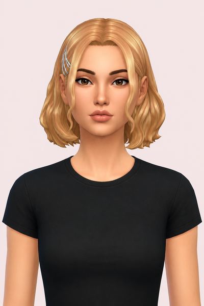 Leah Hair custom content (CC) for Sims 4 by aharris00britney