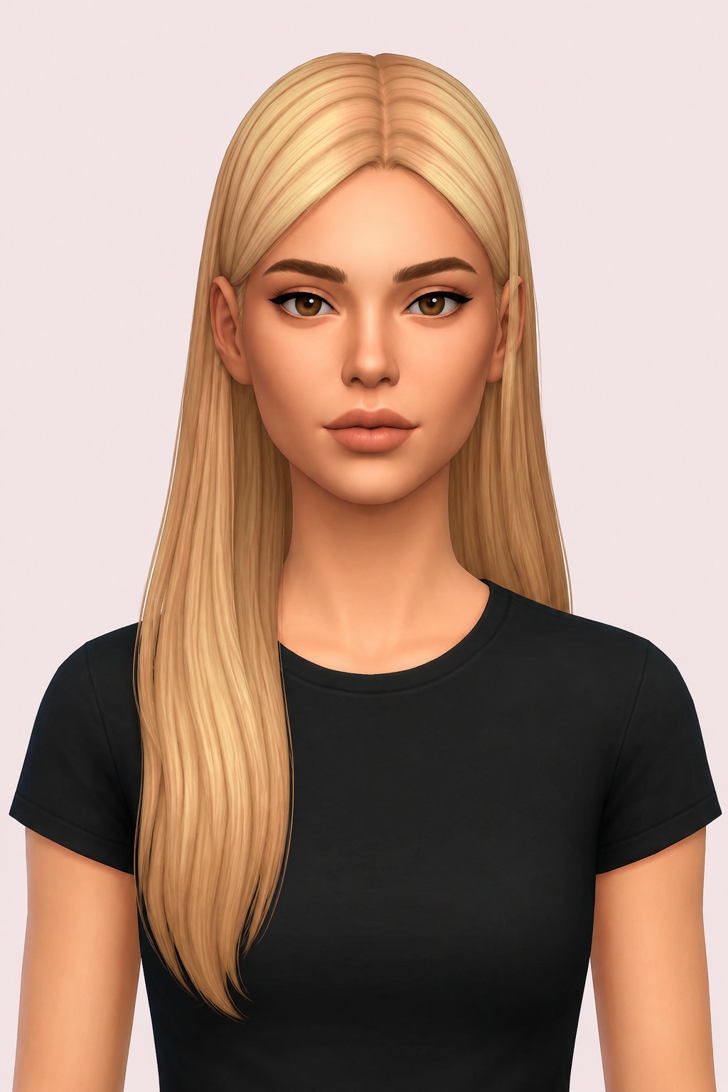 Leighton Hair custom content (CC) for Sims 4 by aharris00britney