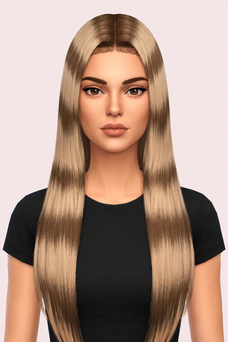 Lexi Hair custom content (CC) for Sims 4 by aharris00britney