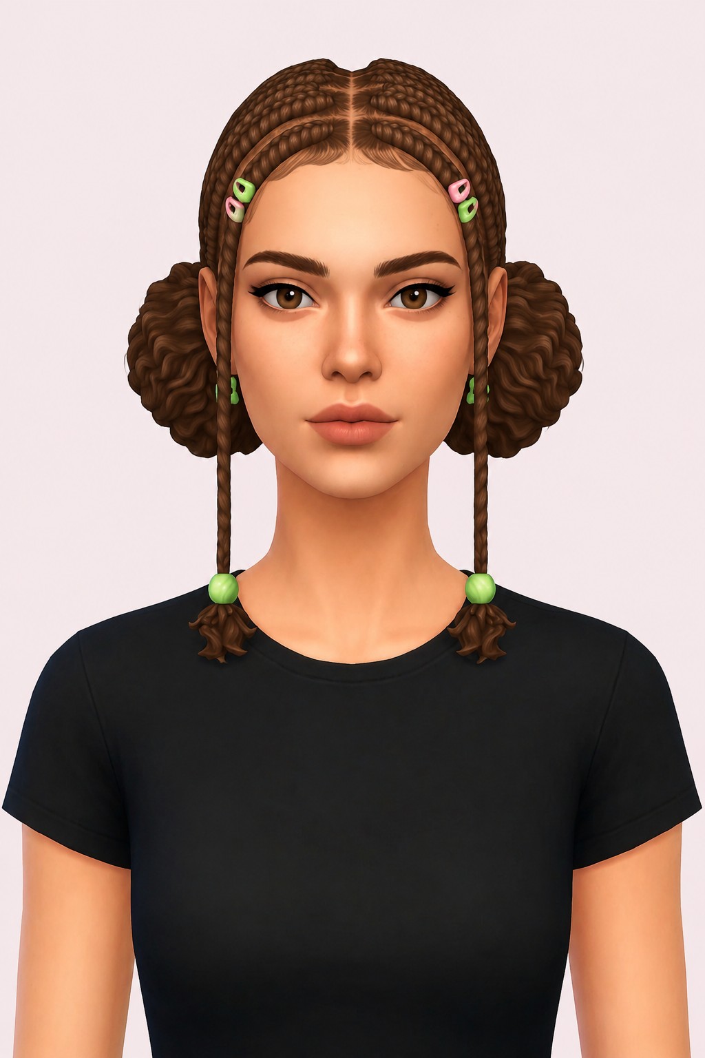 Lilac Hair custom content (CC) for Sims 4 by aharris00britney