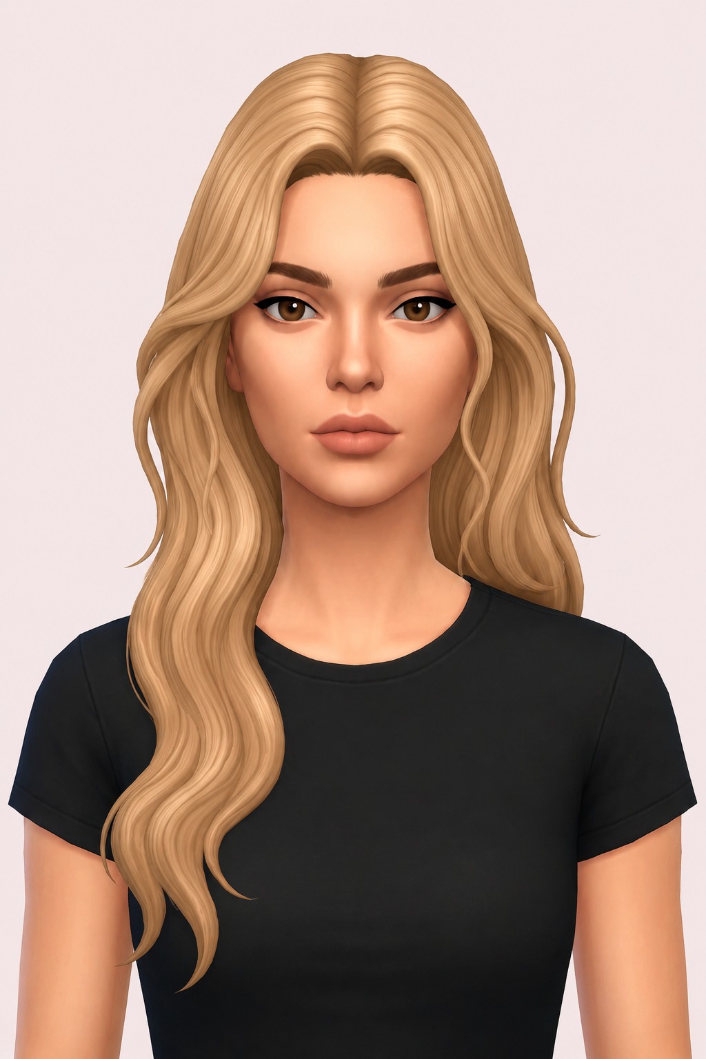Lily Hair custom content (CC) for Sims 4 by aharris00britney