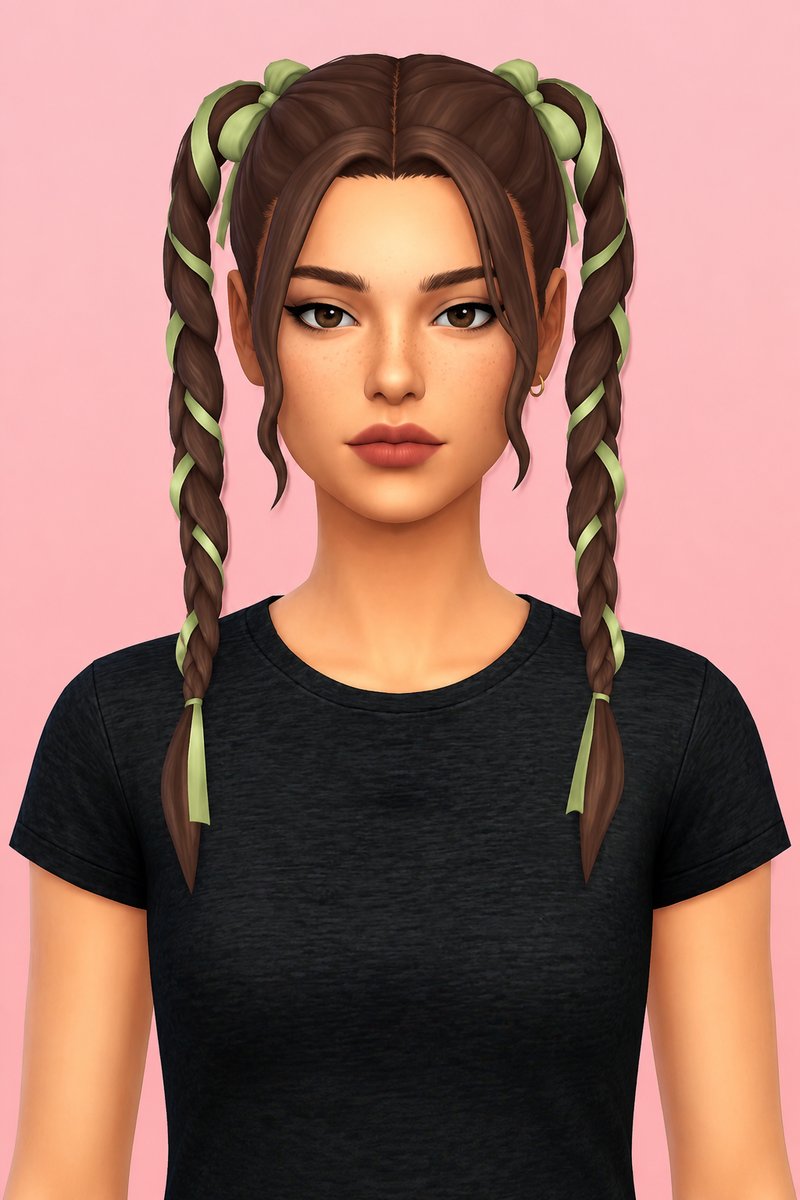 Lily Hairs custom content (CC) for Sims 4 by aharris00britney
