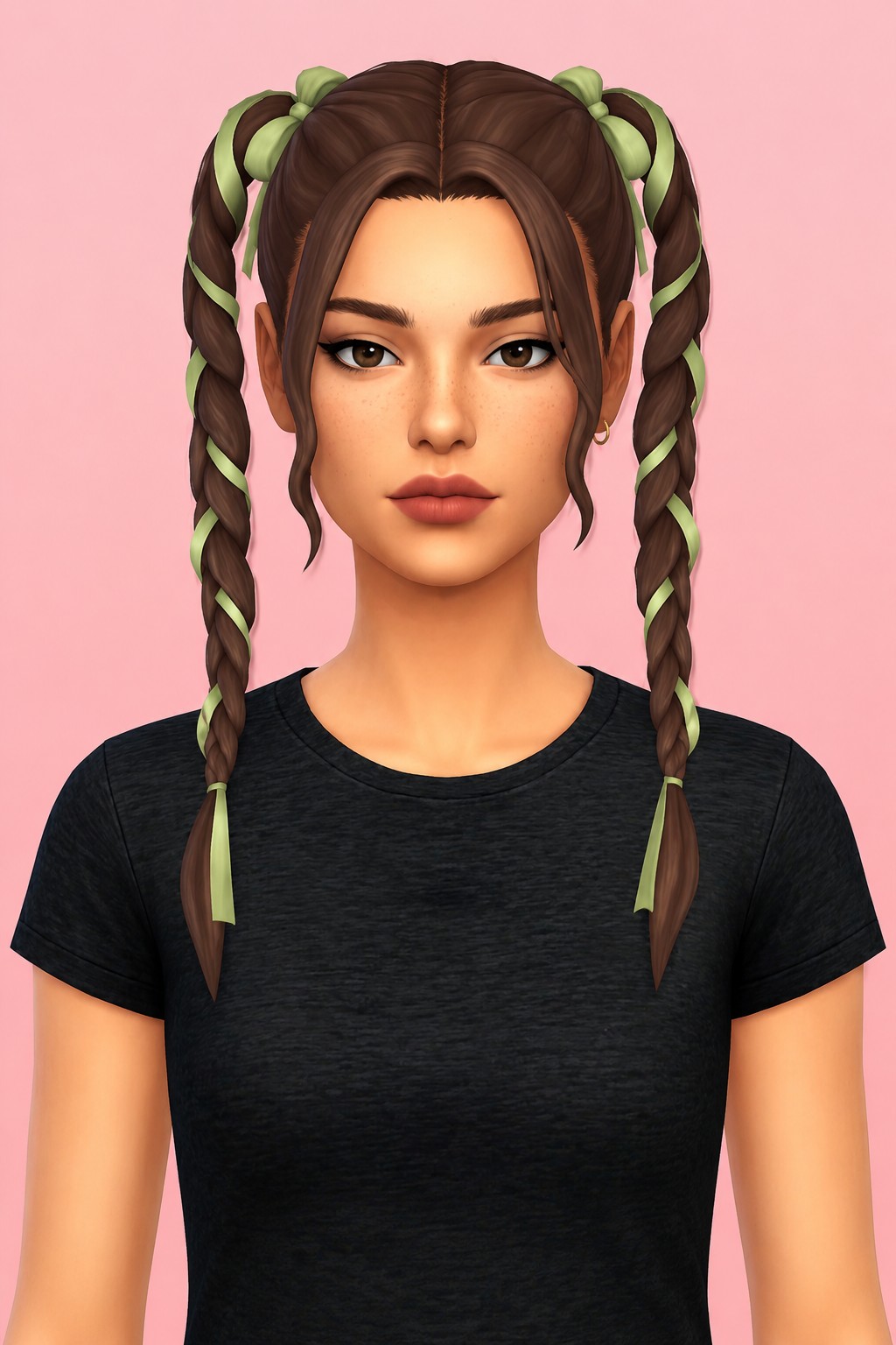 Lily Hairs custom content (CC) for Sims 4 by aharris00britney