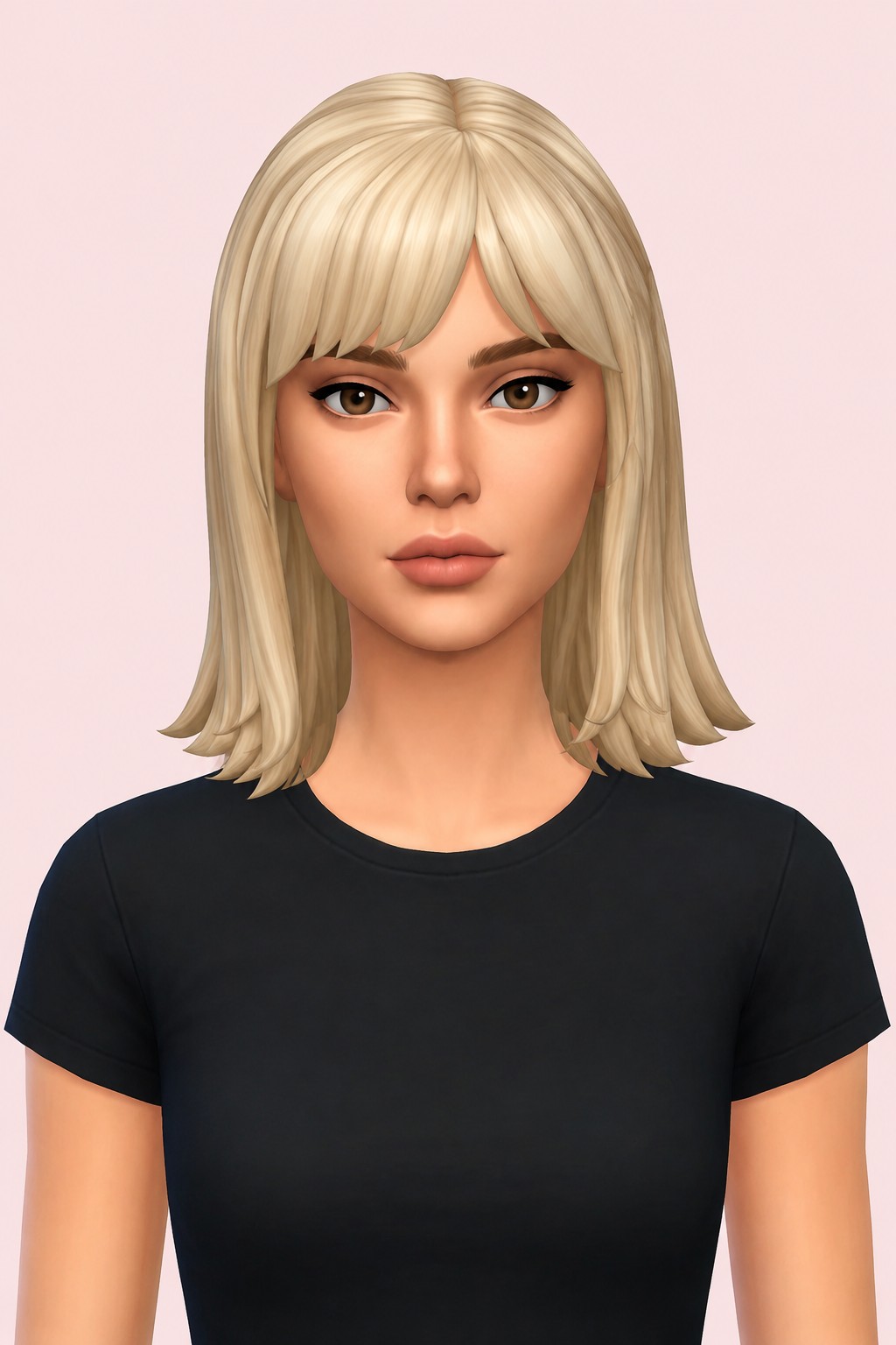 Lorraine Hair custom content (CC) for Sims 4 by aharris00britney