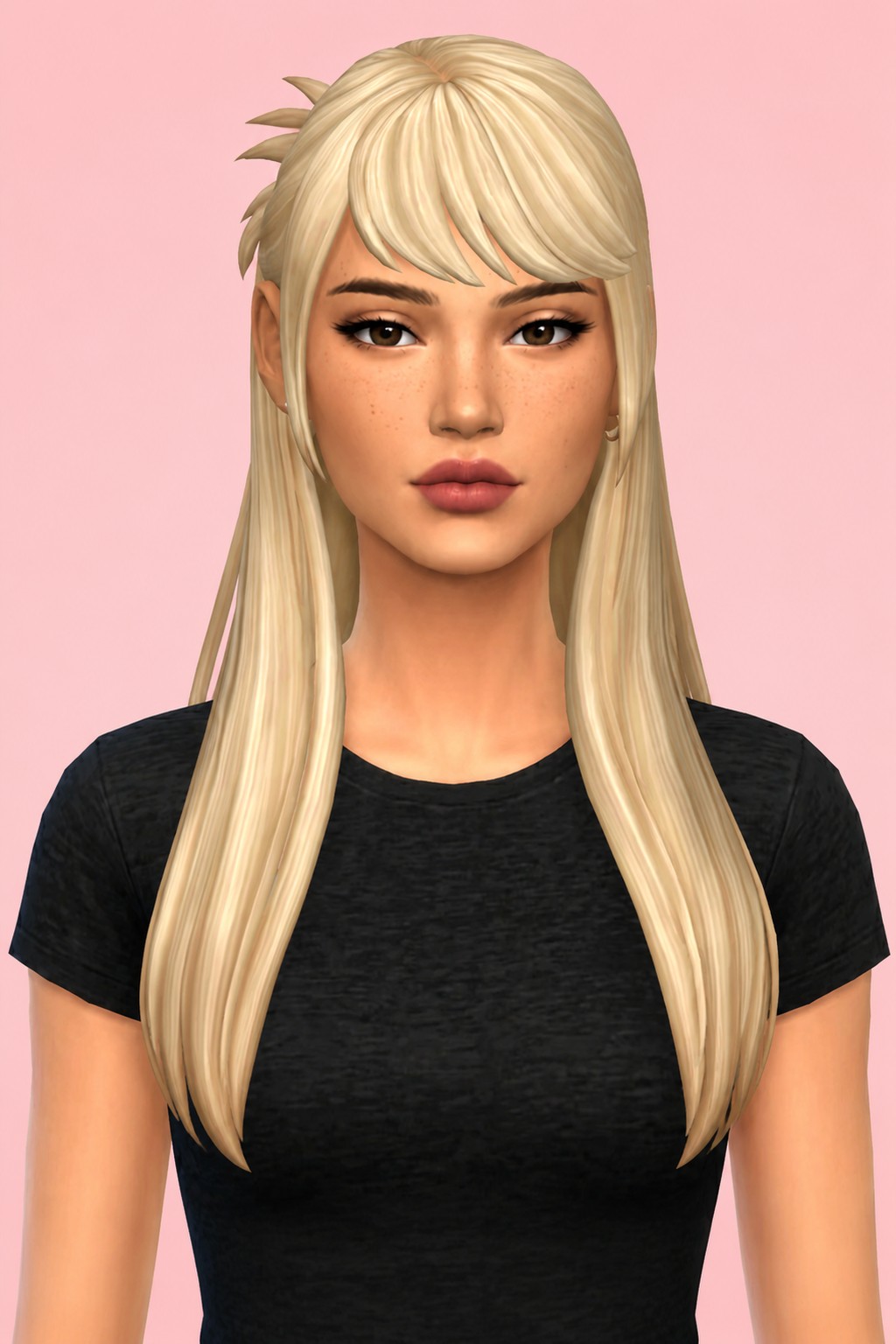 Lyla Hair custom content (CC) for Sims 4 by aharris00britney