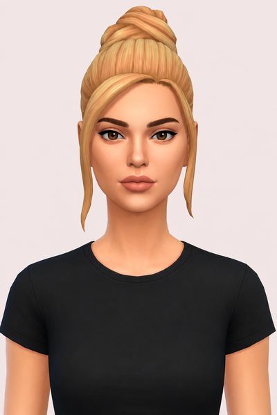 Marie Hair custom content (CC) for Sims 4 by aharris00britney