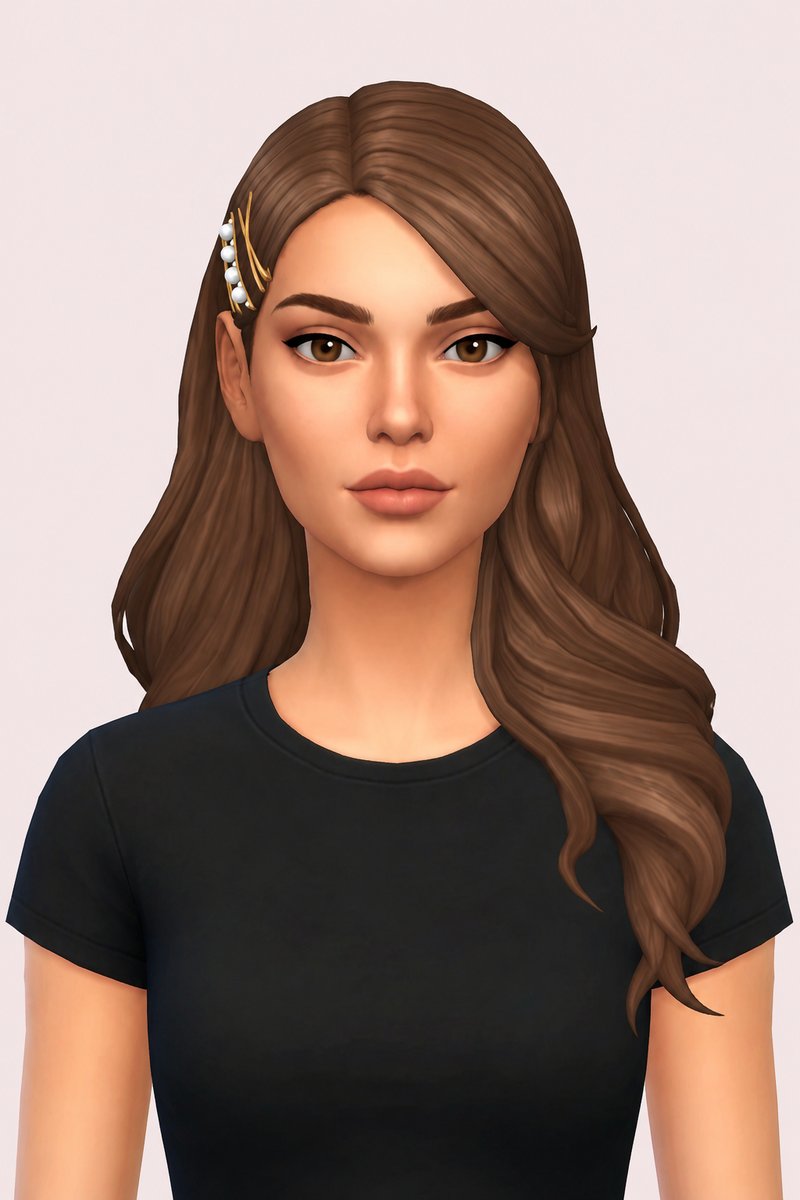 Maude Hair custom content (CC) for Sims 4 by aharris00britney