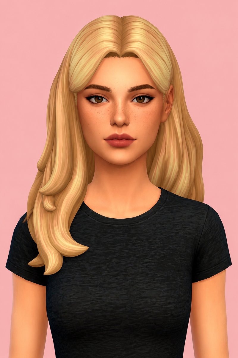 Meda Hair custom content (CC) for Sims 4 by aharris00britney