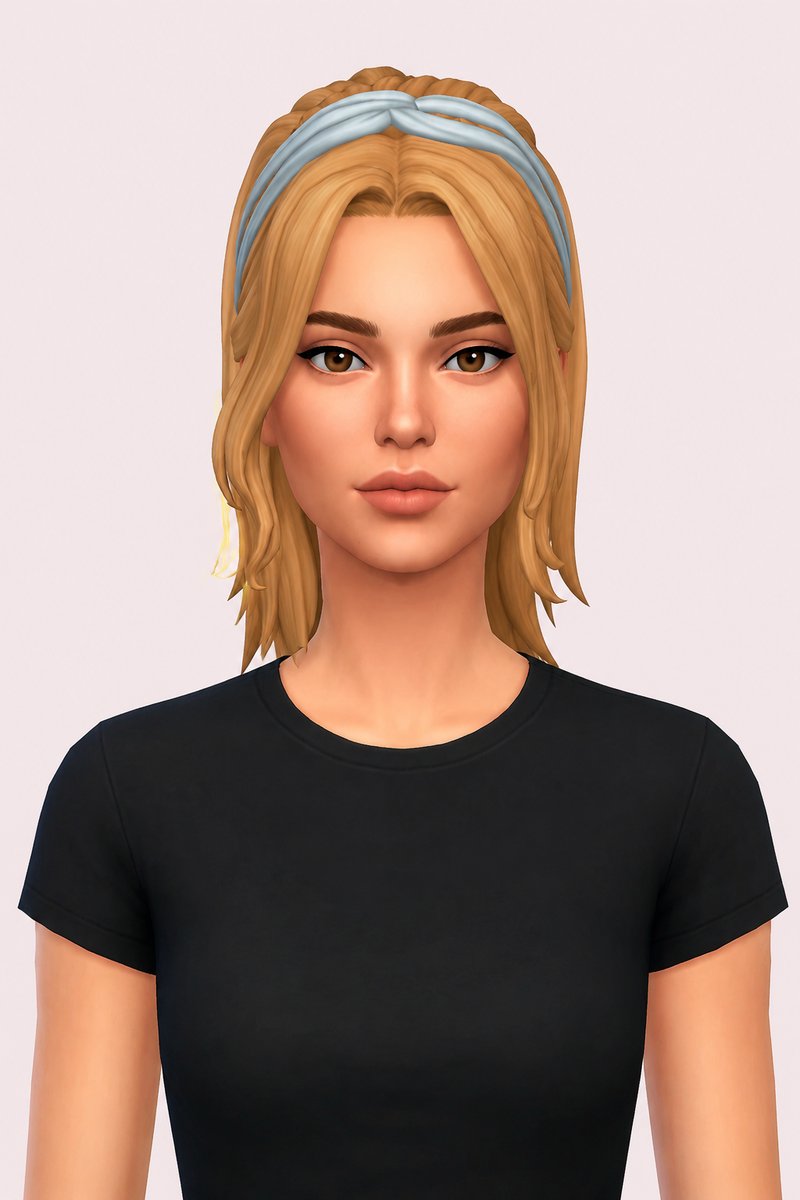Melanie Hair custom content (CC) for Sims 4 by aharris00britney