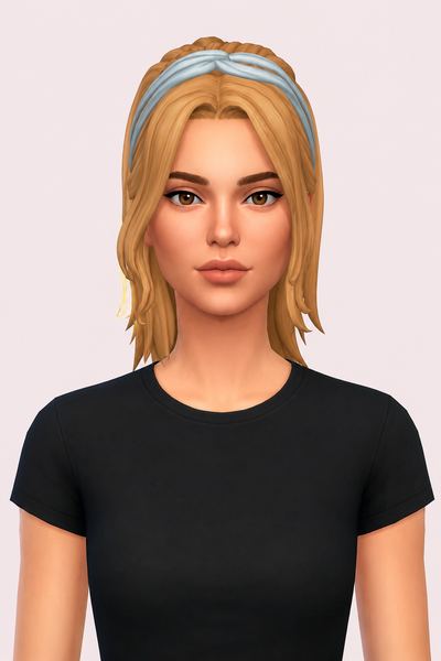 Melanie Hair custom content (CC) for Sims 4 by aharris00britney