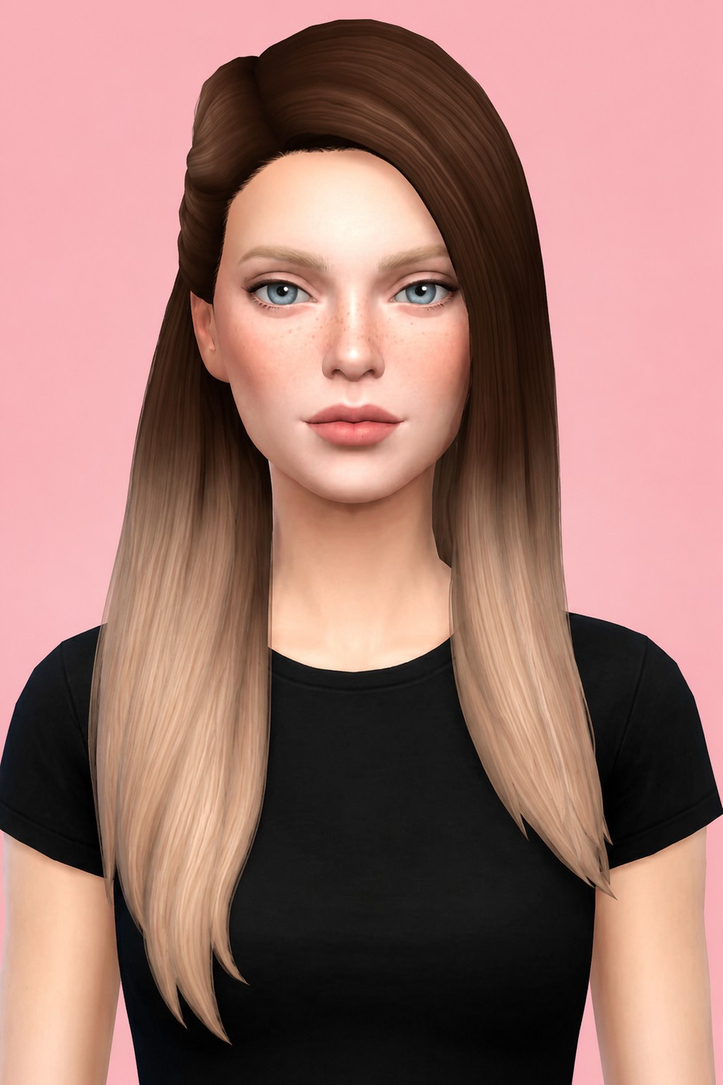 Mia Hair custom content (CC) for Sims 4 by aharris00britney