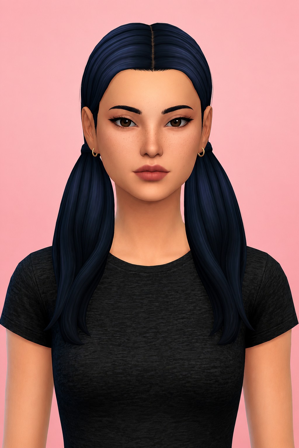 Mica Hair custom content (CC) for Sims 4 by aharris00britney