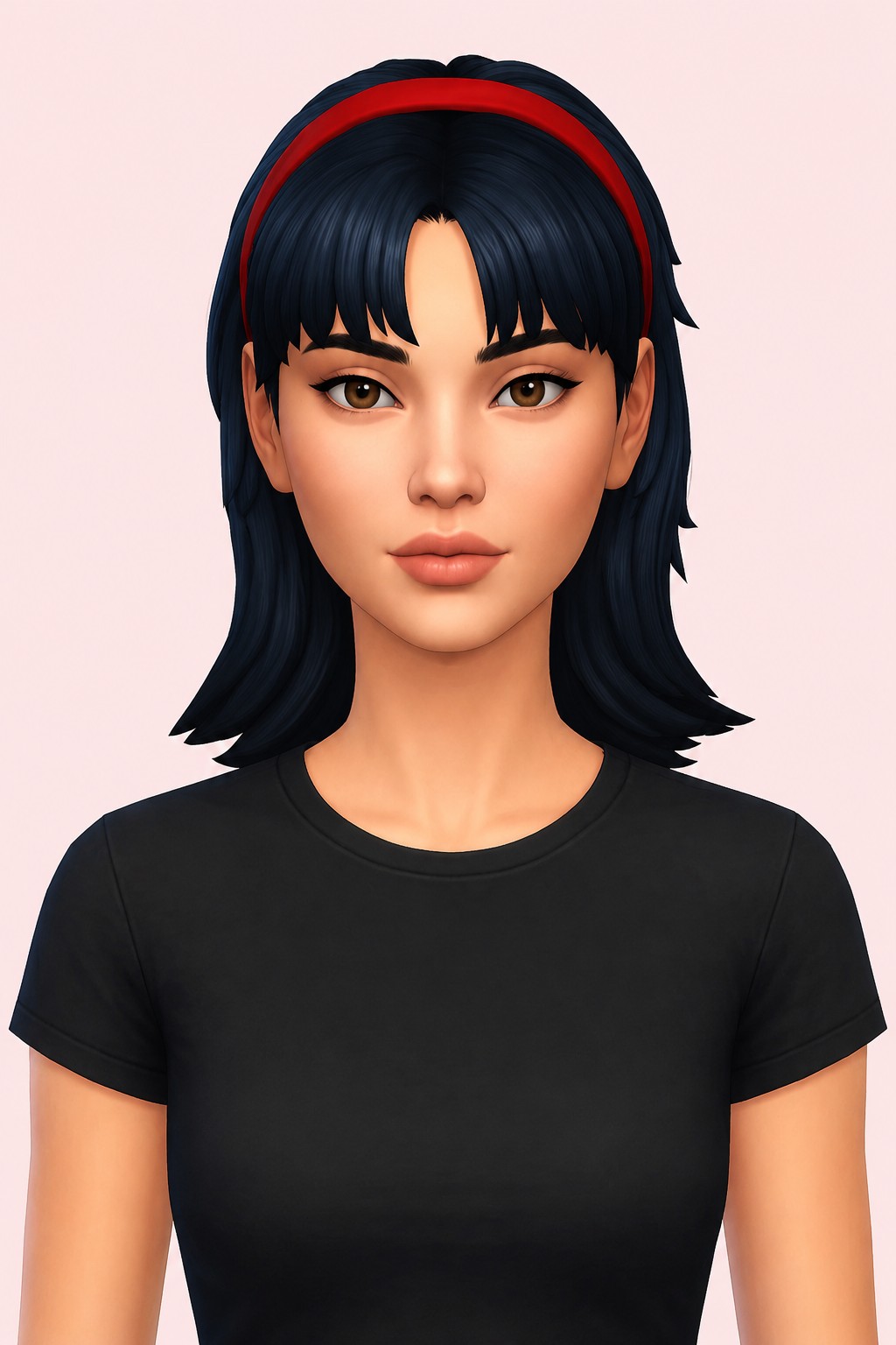 Mima Hair custom content (CC) for Sims 4 by aharris00britney