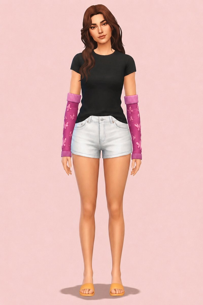 Dragonfly Detached Sleeves custom content (CC) for Sims 4 by trillyke