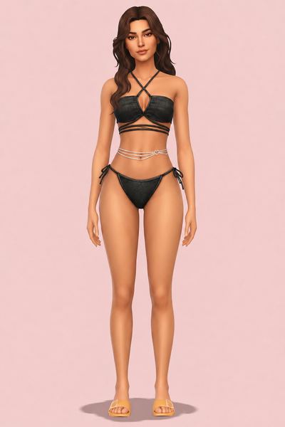 Hello Summer Belly Chain custom content (CC) for Sims 4 by trillyke