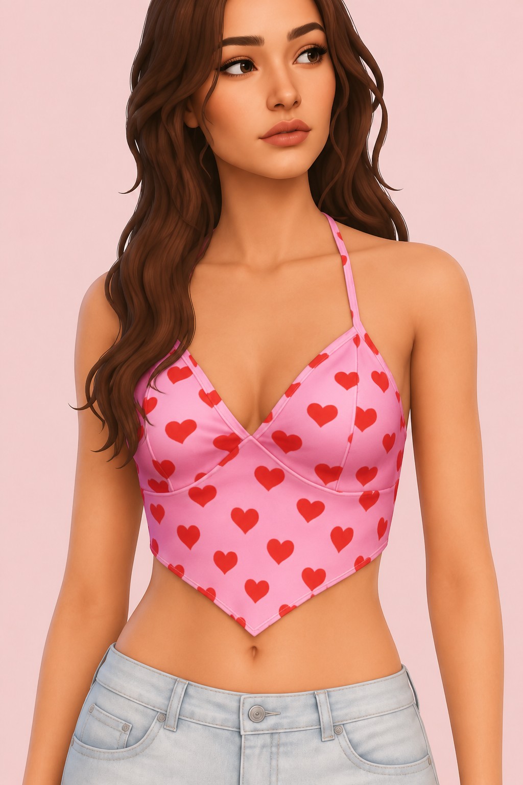 Fearless Top custom content (CC) for Sims 4 by trillyke