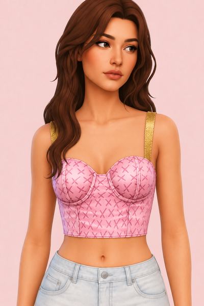 Solar Bustier custom content (CC) for Sims 4 by trillyke