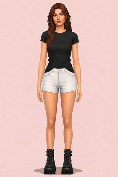 Rush Hour Platform Boots Acc custom content (CC) for Sims 4 by trillyke