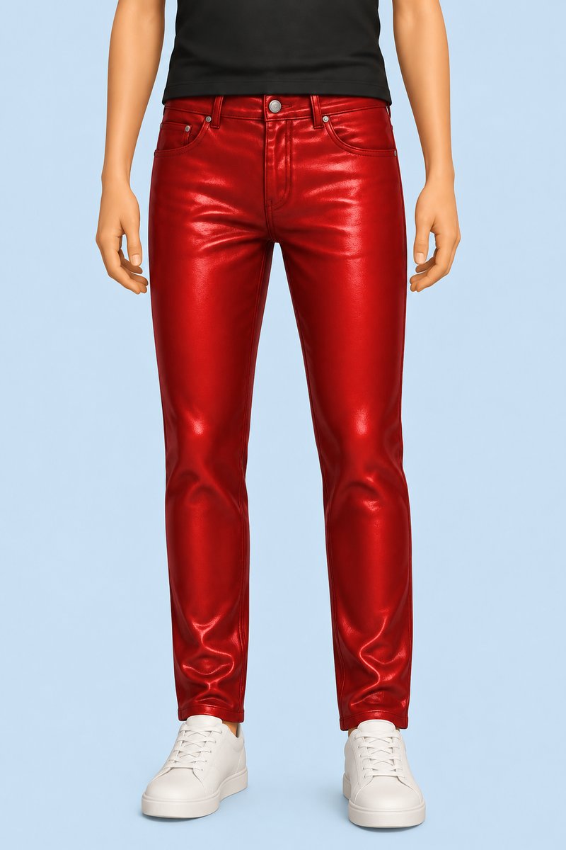 Red Lights Leather Pants