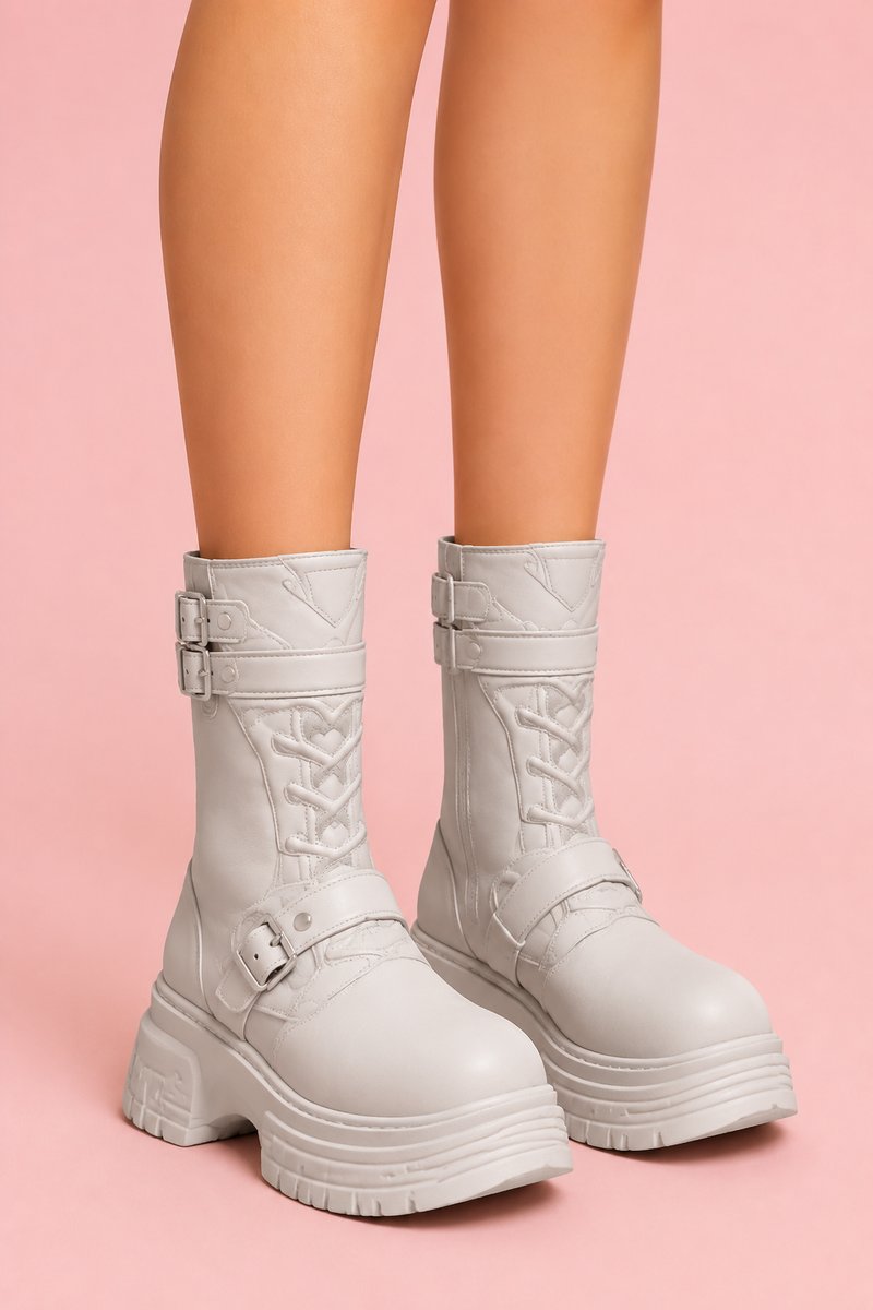 Mei Buckle Boots custom content (CC) for Sims 4 by trillyke