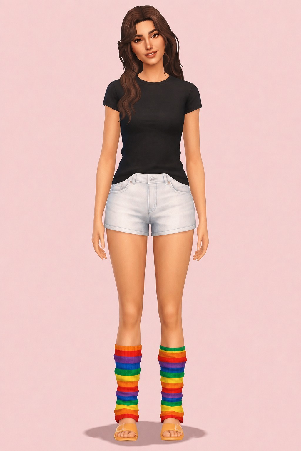 Midori Leg Warmers custom content (CC) for Sims 4 by trillyke