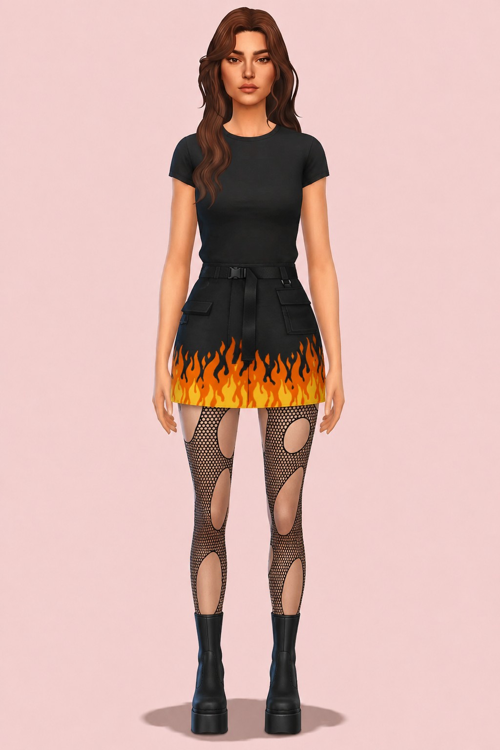 Warning Tights custom content (CC) for Sims 4 by trillyke