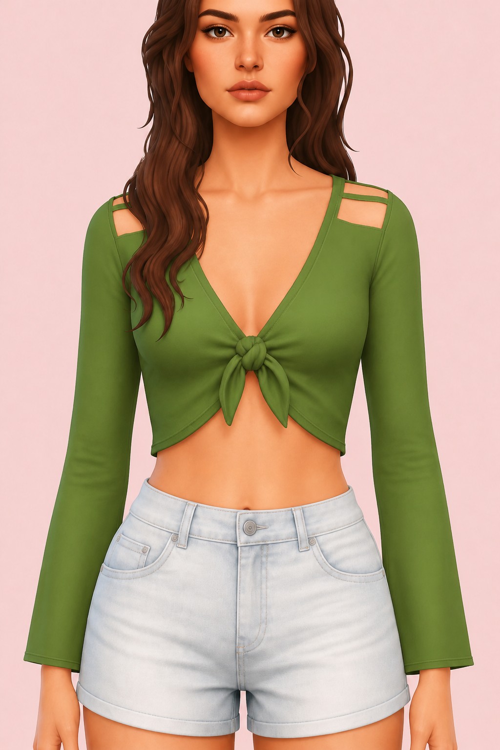 Clara Top custom content (CC) for Sims 4 by trillyke