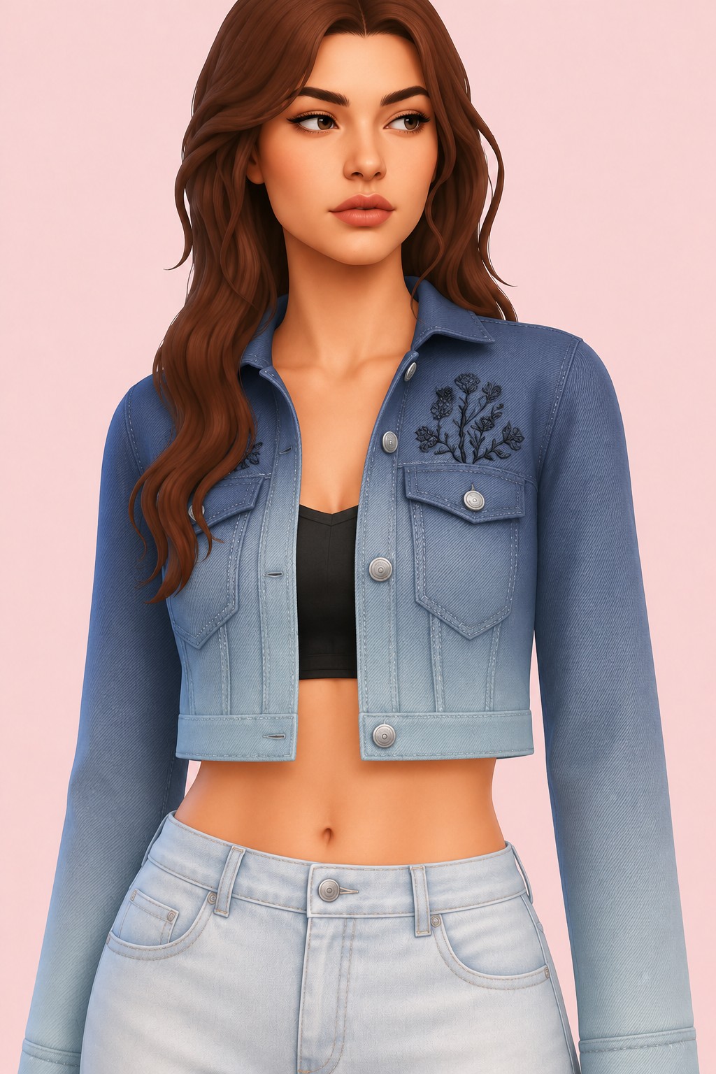 Rebound Jacket custom content (CC) for Sims 4 by trillyke