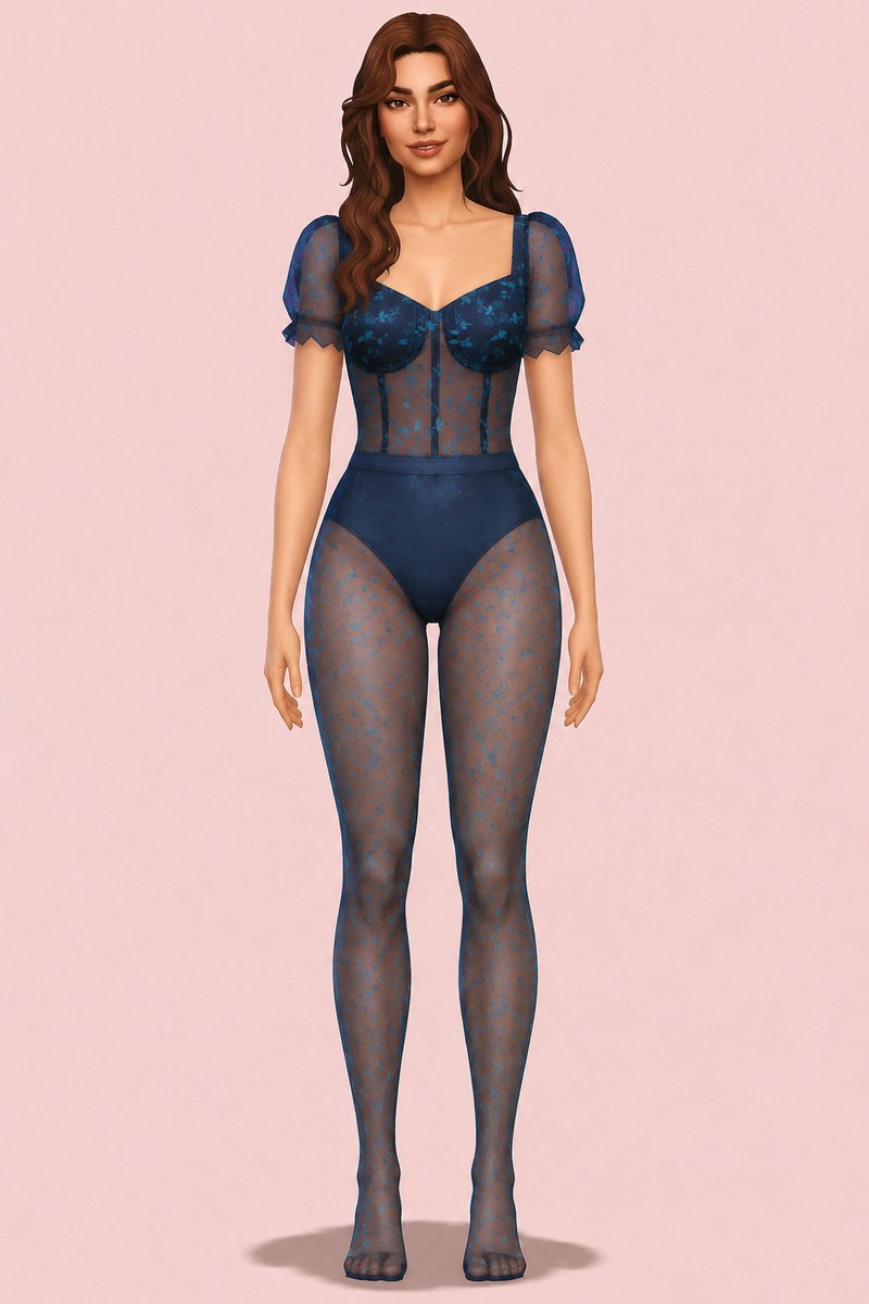 Mayra Bodysuit custom content (CC) for Sims 4 by trillyke
