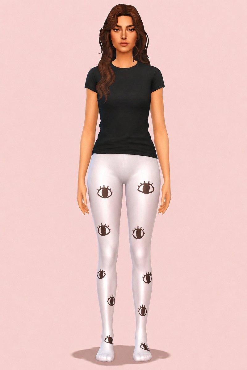 Body Rhythm Tights custom content (CC) for Sims 4 by trillyke