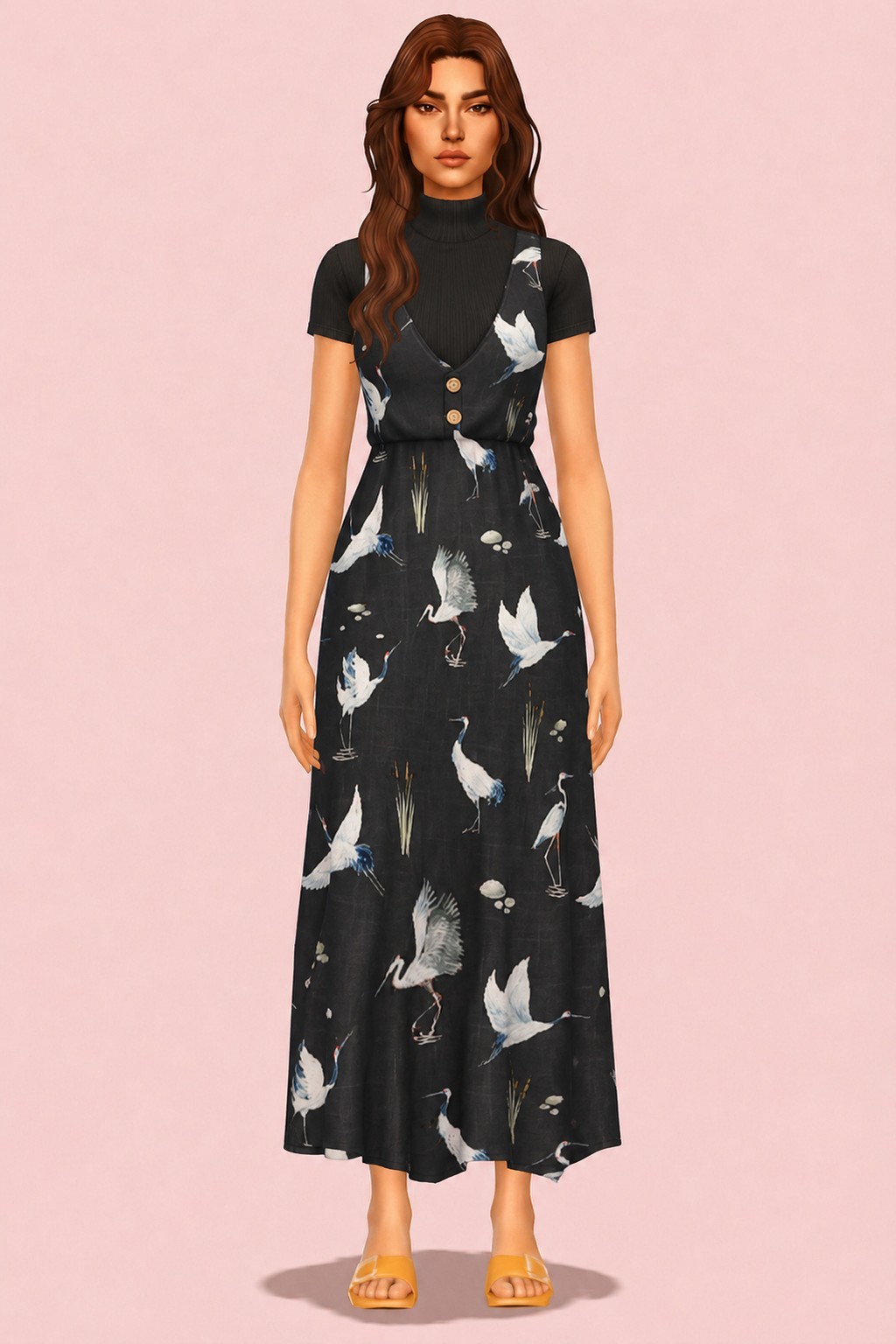 Love Spell Dress custom content (CC) for Sims 4 by trillyke