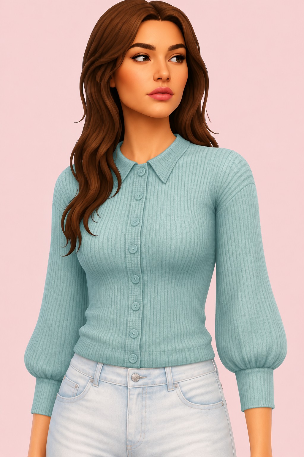 Paradise Top custom content (CC) for Sims 4 by trillyke
