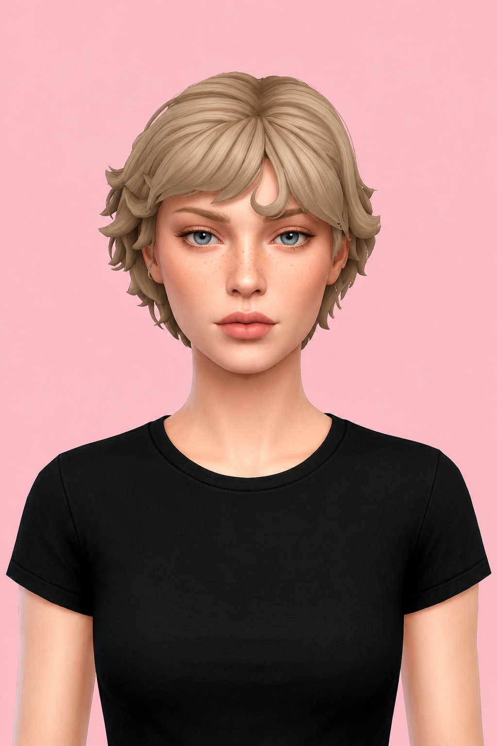 ambrose hair custom content (CC) for Sims 4 by okruee
