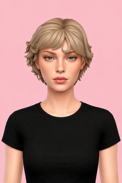 ambrose hair custom content (CC) for Sims 4 by okruee