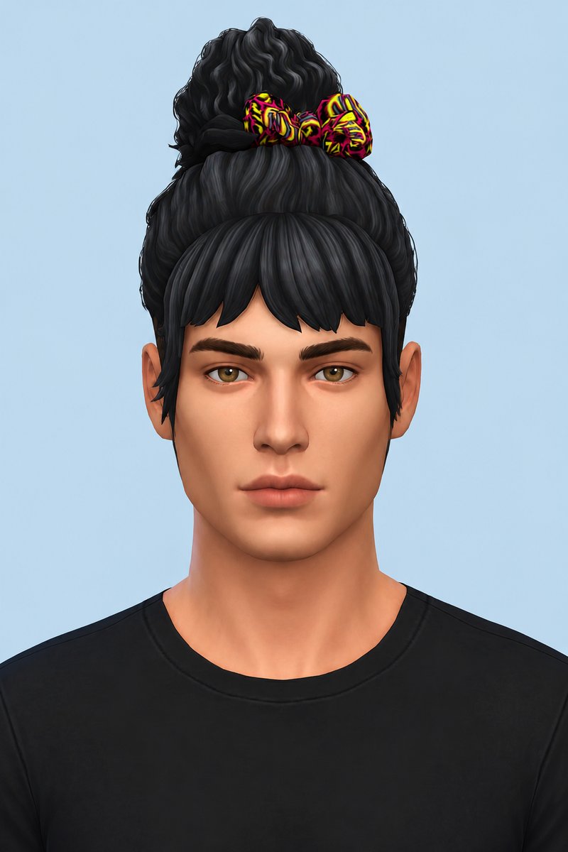 adonis hair custom content (CC) for Sims 4 by okruee