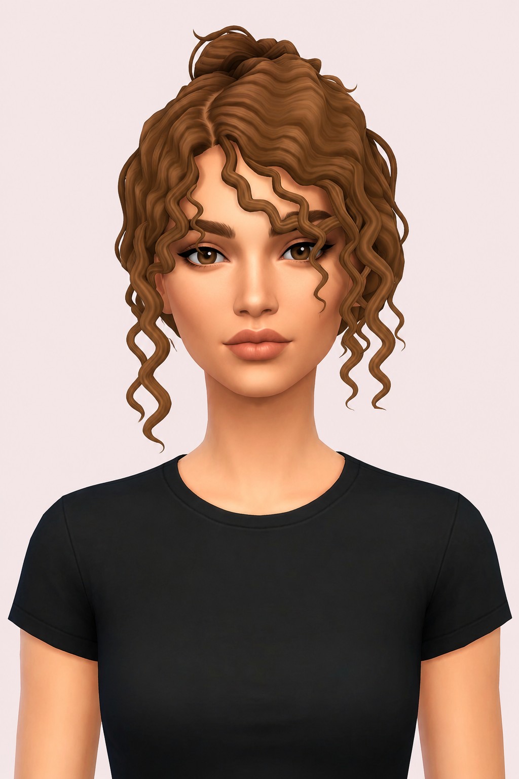 ana hair custom content (CC) for Sims 4 by okruee