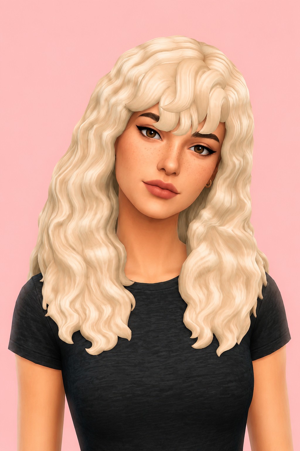 ariadne hair custom content (CC) for Sims 4 by okruee