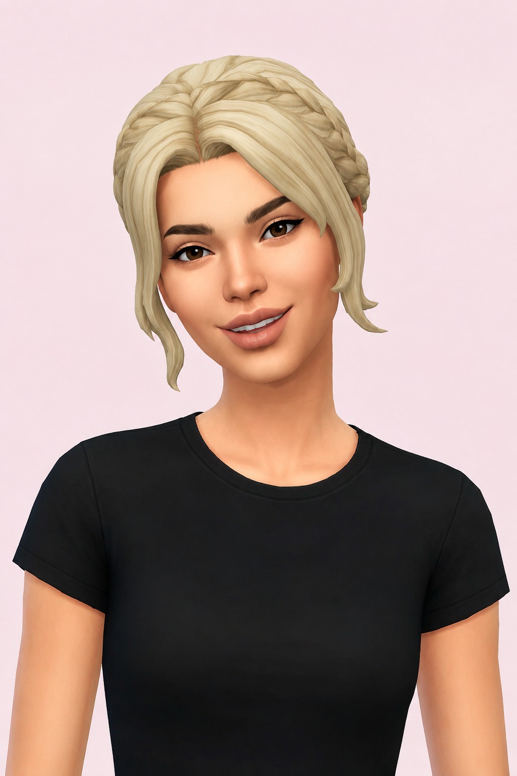 athena hair custom content (CC) for Sims 4 by okruee