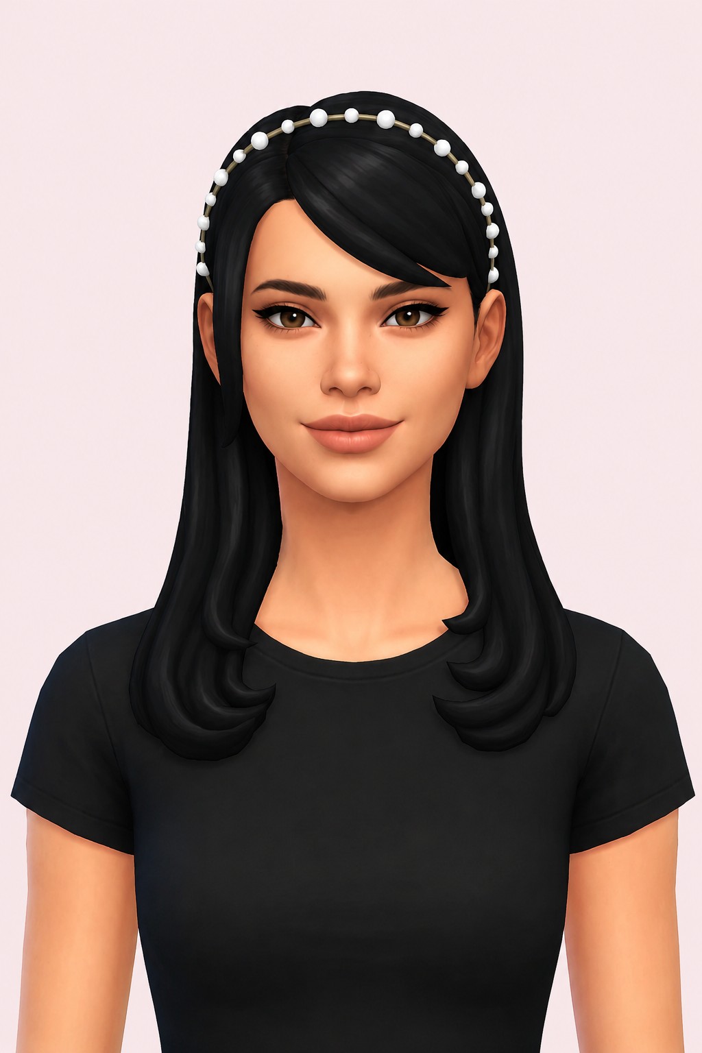 blair hair custom content (CC) for Sims 4 by okruee