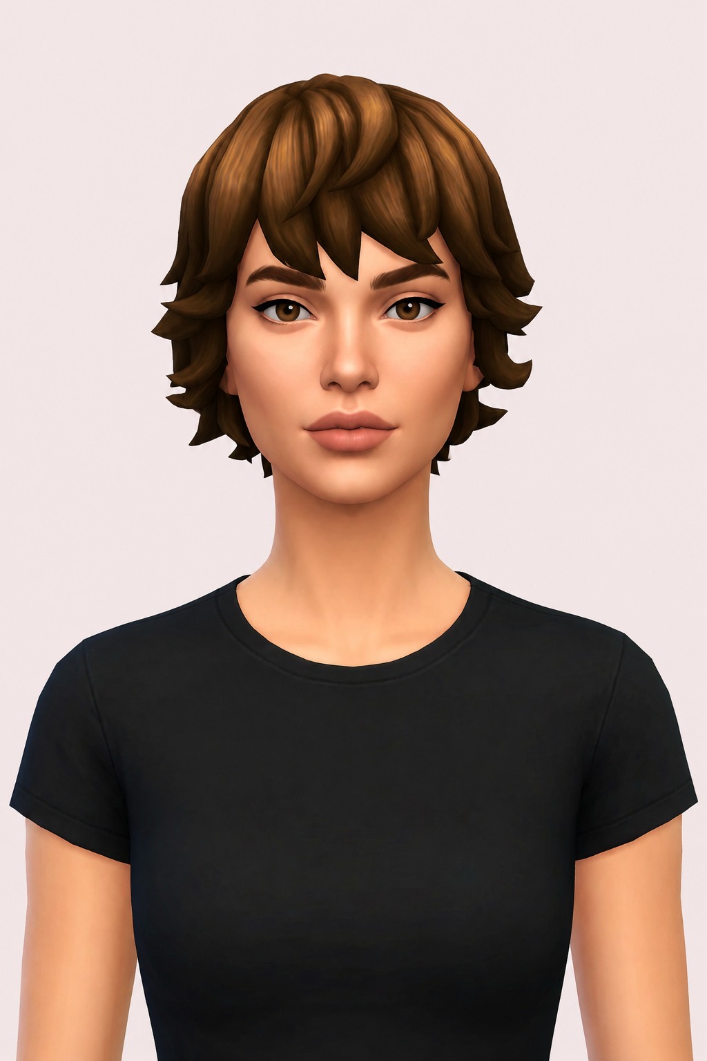 caesar hair custom content (CC) for Sims 4 by okruee