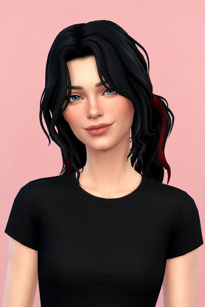 cassandra hair custom content (CC) for Sims 4 by okruee