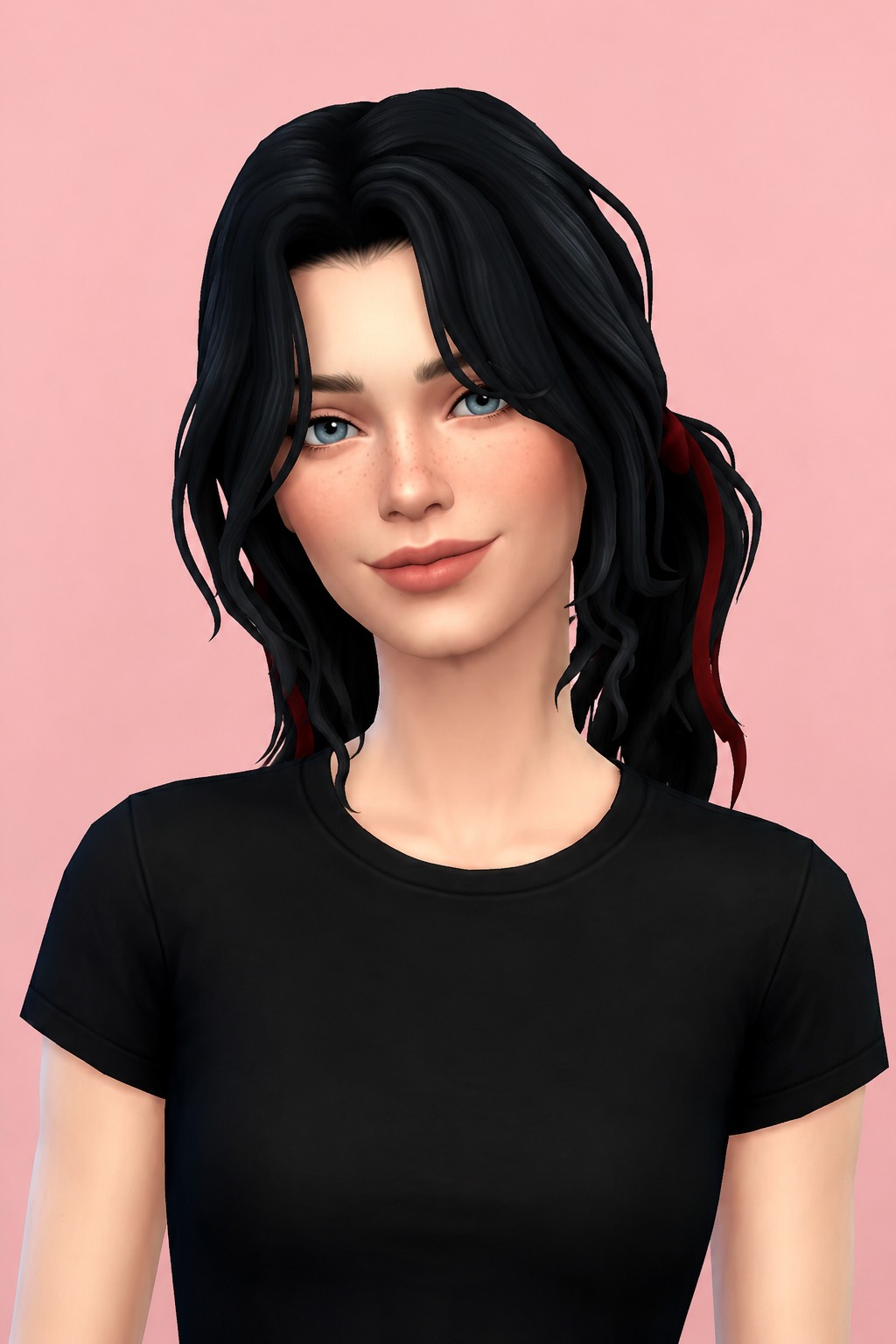 cassandra hair custom content (CC) for Sims 4 by okruee