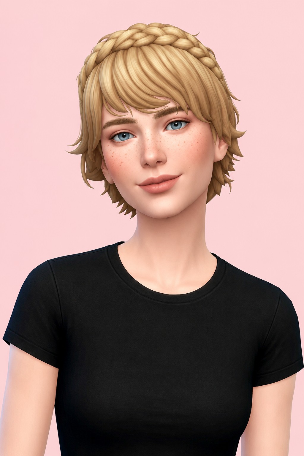 cicero hair custom content (CC) for Sims 4 by okruee