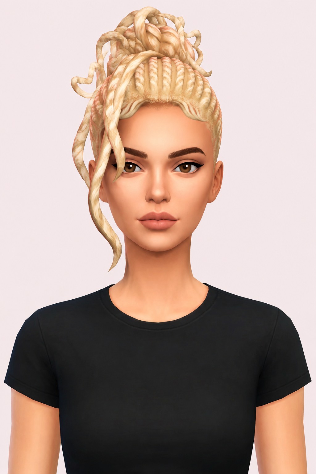 clementine hair custom content (CC) for Sims 4 by okruee