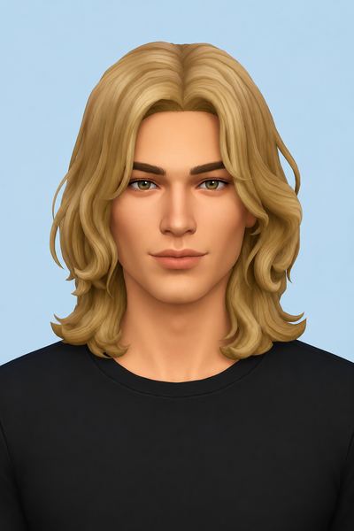 cypress hair custom content (CC) for Sims 4 by okruee