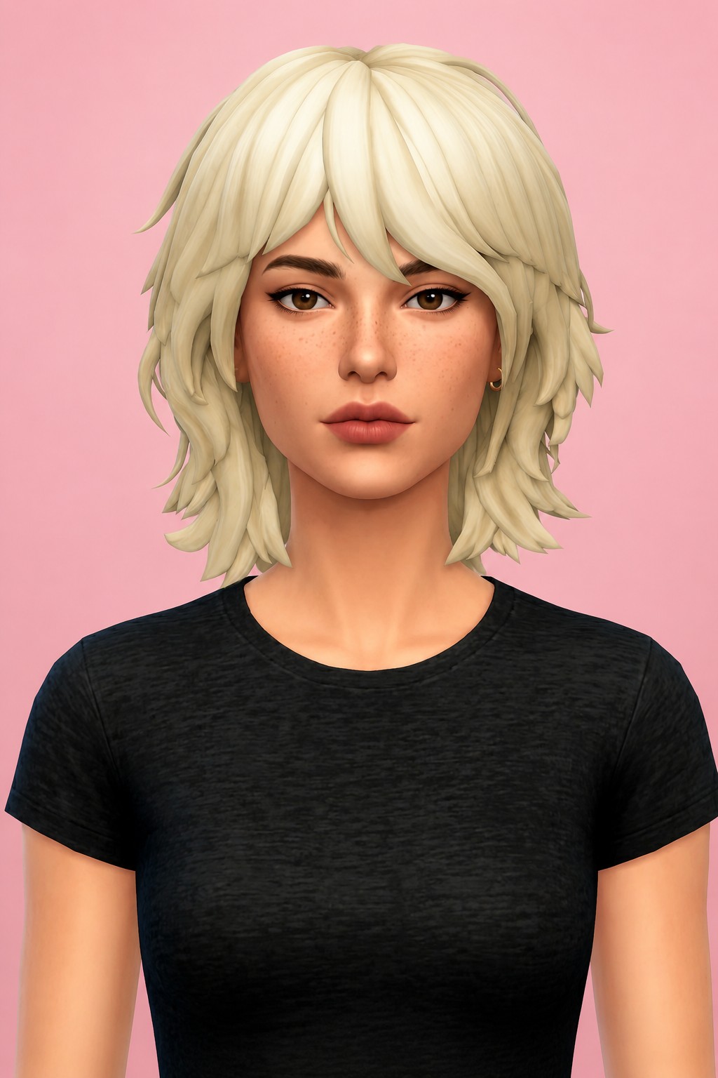 cressida hair custom content (CC) for Sims 4 by okruee