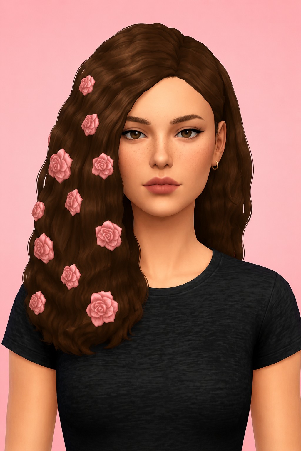 demeter hair custom content (CC) for Sims 4 by okruee